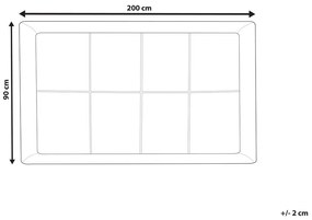 Matrachuzat 200x90 cm Travis (fehér). 1011147