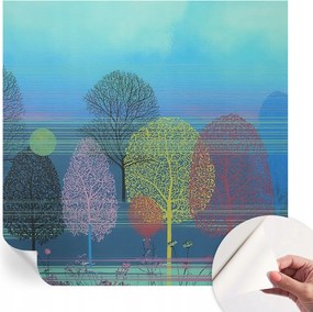 Öntapadós fali fotótapéta Hálószobába Színes harmónia 250x250 cm