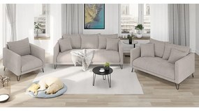 Világosbarna zsenília kanapé 140 cm Freya – Ropez