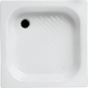 Zuhanytálca négyzet Jika 80x80 cm zománcozott acél fehér H2140800000111 antislip