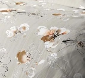 Krepp pamut ágynemű Homa BERMAL BIEGE FLOWERS 2 részes 140x200 cm
