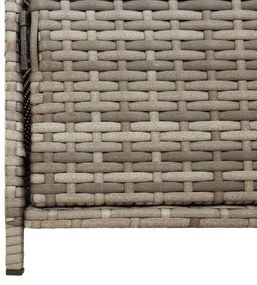 szürke polyrattan kerti tárolószekrény 83x45x76 cm