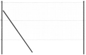 Kerítésoszlopok 52 db Szürke Ø32 mm 200 cm Galvanizált Acél