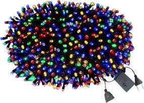 LED-es karácsonyfa fényfüzér 500 többszínű – beltéri 38m