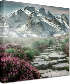 Festmények 20x20 Hegyi kilátás Tájkép Köd