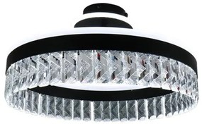 LED Dimmelhető felületre szerelhető csillár LED/75W/230V 3000-6500K fekete + távirányítás