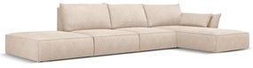 Bézs sarokkanapé (jobb oldali) Vanda – Mazzini Sofas