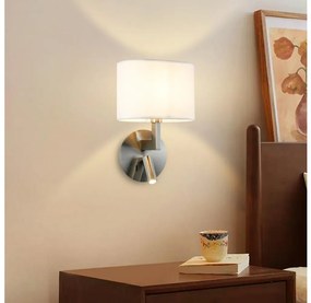 Brilagi - LED Fali lámpa DAYA 1xE14/40W/230V + LED/3W fehér/matt króm BRI201