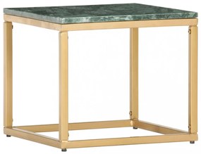 zöld márvány textúrájú valódi kő dohányzóasztal 40 x 40 x 35 cm