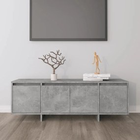 Betonszürke szerelt fa TV-szekrény 120x30x40,5 cm