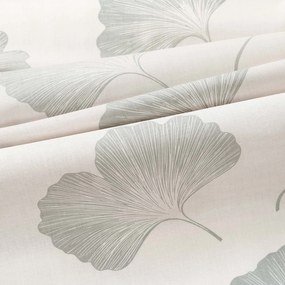 Goldea kör alakú pamut asztalterítő - ginkgo levelek Ø 100 cm