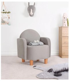 Szürke gyerek fotel Nock – Artie