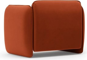 Téglavörös bársony fotel Georgia – Micadoni