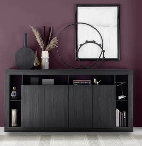 RIMINI komód, négyajtós – fekete kőris