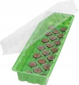 Mini pohár, mini üvegház 20 db kókuszkorong 55 x 16,5 x 13,5 cm