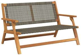 Kerti pad Szürke 122x76x73.5 cm Tömör akácfa