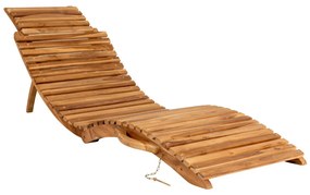 Arrieta napozóágy, teak fa, natúr