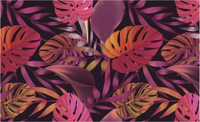 Fotótapéta Flizelin Dekoratív Hálószoba Egzotikus levelek 416x254