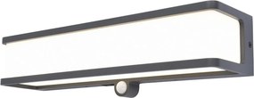 LUTEC 6943801125 DOBLO Fali Lámpa Mozgásérzékelővel Antracit LED IP44