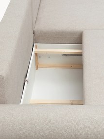 Lotulis Mini sarokkanapé ágyfunkcióval jobb oldali - krém vízlepergető szövet Blur 01