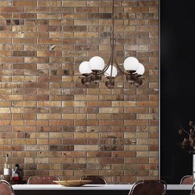 Brilagi - LED Csillár láncon COTTAGE 5xG9/40W/230V tölgy/fehér