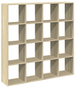 sonoma tölgyszínű szerelt fa könyvszekrény 137,5 x 29 x 137,5cm