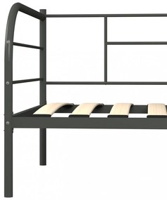 szürke fém kanapéágy-keret 90 x 200 cm