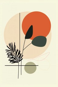 Poszter 30x45cm Naplemente az oázis felett