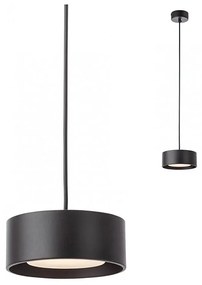 Redo 01-3101 - LED Csillár zsinóron PUNKT LED/6W/230V átm. 15 cm fekete