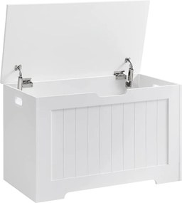 Tárolópad GRETA, 76x48x40 cm, fehér Vasagle