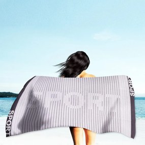 Sport Szürke strandtörölköző