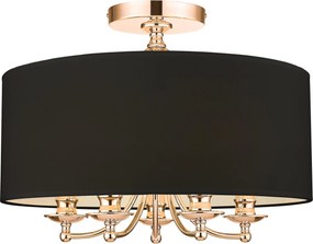 Cosmolight glamour modern mennyezeti lámpa abu dhabi fekete arany cosc05442au-bk