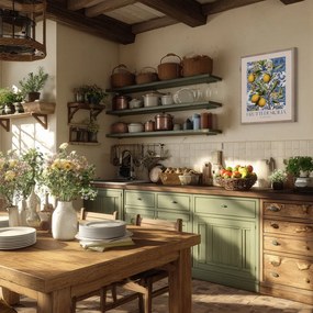 Nyomtatott keretezett kép 40x50 cm Sicilia – Styler