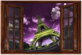 Poszterek 120x80 Lila Eiffel égbolt
