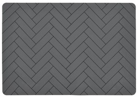 Tiles szürke szilikon tányéralátét, 33 x 48 cm - Södahl
