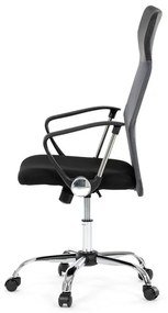 Kancelářská židle, houpací mechanismus, šedá síťovina, KA-E305 GREY