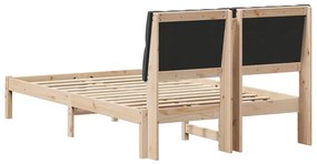 Ágykeret Kárpitozott Fejtámlával fejtámlával Barna 120 x 200 cm