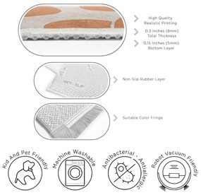 Narancssárga mosható szőnyeg 120x180 cm Orange Meadow – Mila Home