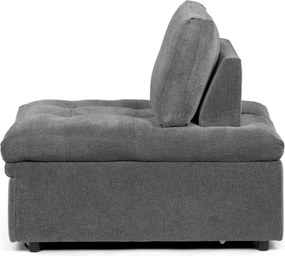 Rozkládací křeslo, šedá, látka, ASB-C3410 GREY2