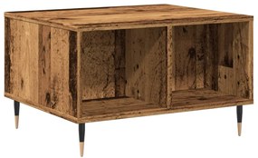 Antik fa színű szerelt fa dohányzóasztal 60x50x36,5 cm