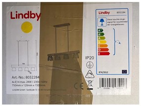 Lindby Lindby - Csillár zsinóron WATAN 4xE14/28W/230V LW1304
