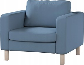 Karlstad Ikea fotelhuzat, kék, üveg