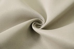 Függöny OXFORD 140x250 cm, világosbézs Felfüggesztés: Fém gyűrűk