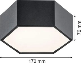 Argon ARIZONA 3824 Süllyesztett mennyezeti lámpa 1x9W/LED 3000K 1150LM IP20