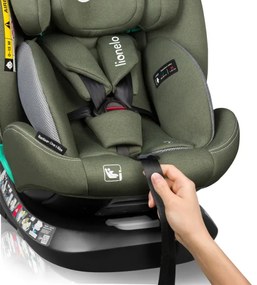 Lionelo - Forgatható autósülés bázissal BASTIAAN ONE i-Size 40-150 cm Olívazöld