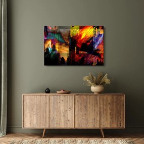 Kép - A város színes absztrakciója (90x60 cm)