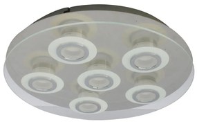 Italux FLAVIO MD14088-06B CH Süllyesztett mennyezeti lámpa 6x5,5W/LED
