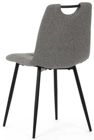 Étkezőszék, szürke, szövet, DCL-V2017 GREY2