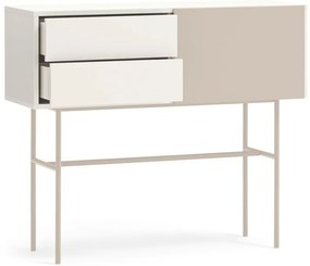 Bézs-krémszínű konzolasztal 35x110 cm Nube – Teulat