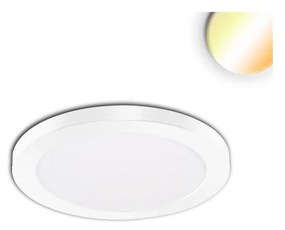 Slim Flex LED mélysugárzó, 6W, 510lm, ColorSwitch 3000-3500-4000K változtatható fehér, 120°, CRI80, IP44, 13,9cm átmérő, fehér